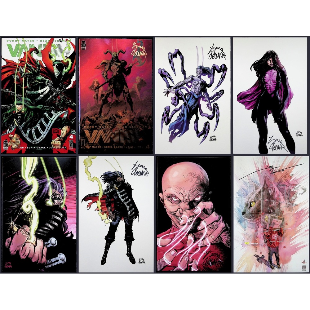 Vanish Ninja Funk 8x Comic Lot Image Comic Signed Ryan Stegman JPG COA Key